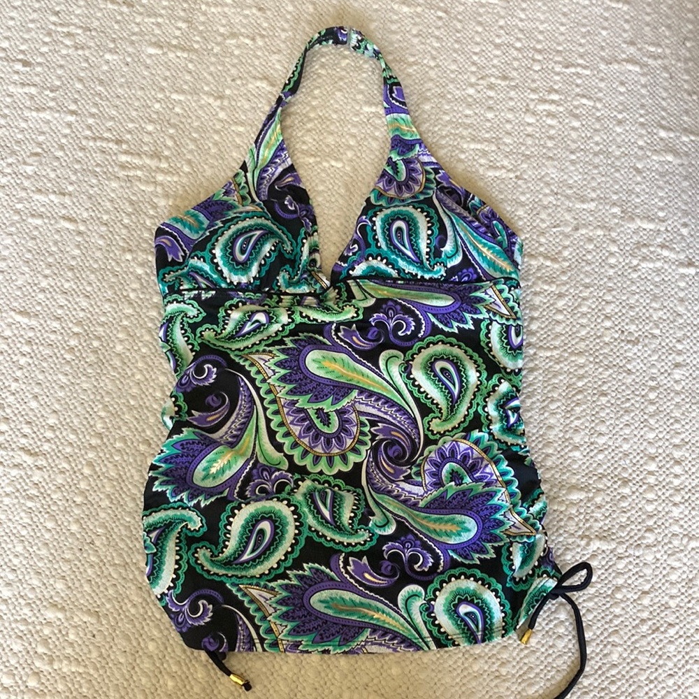Tropical Escape bathing suit top only size 12